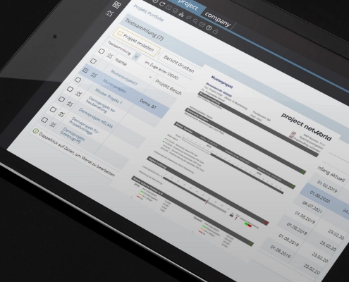 Die Funktionen von projectnetworld im Detail: Reports und Berichte